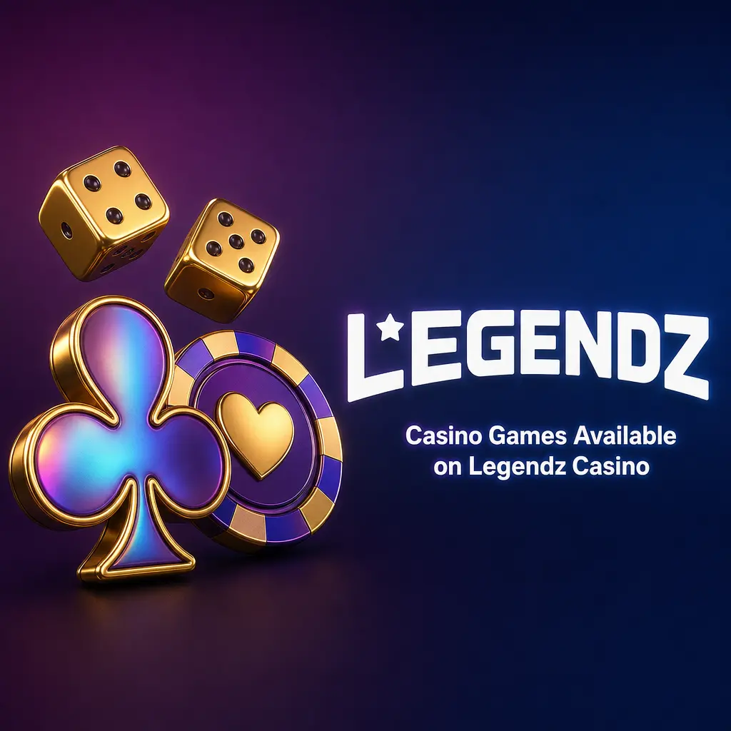 Casino games available on Legendz Casino