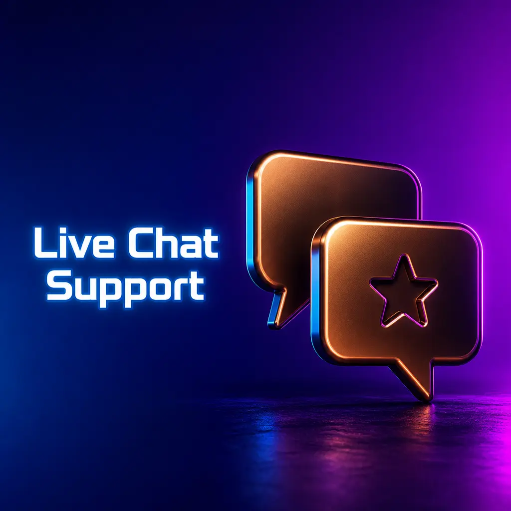 Live chat support icon on Legendz Casino website