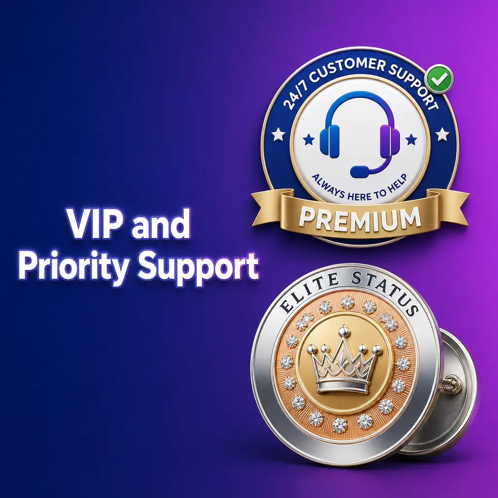 VIP priority support representative assisting a player