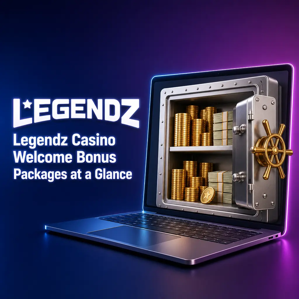 Legendz Casino welcome bonus package tiers