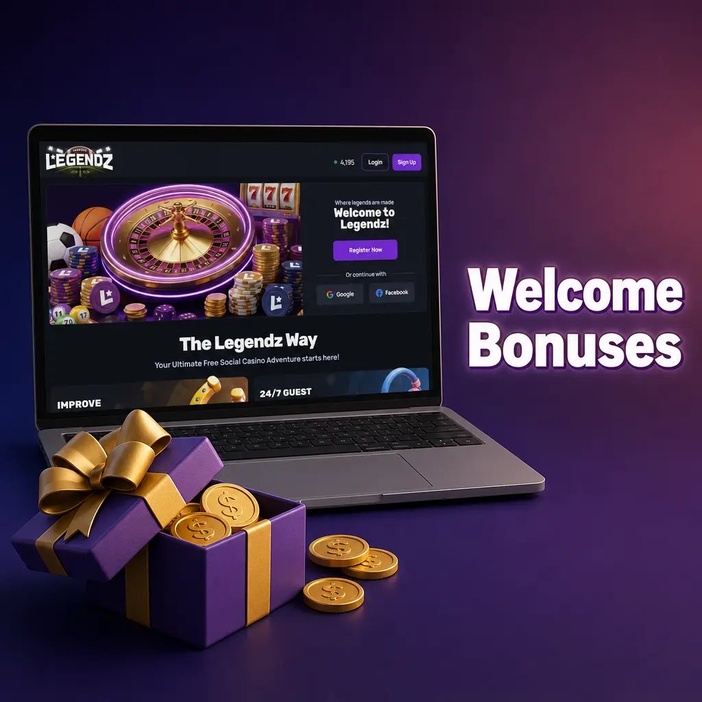 Legendz Casino welcome bonus offer